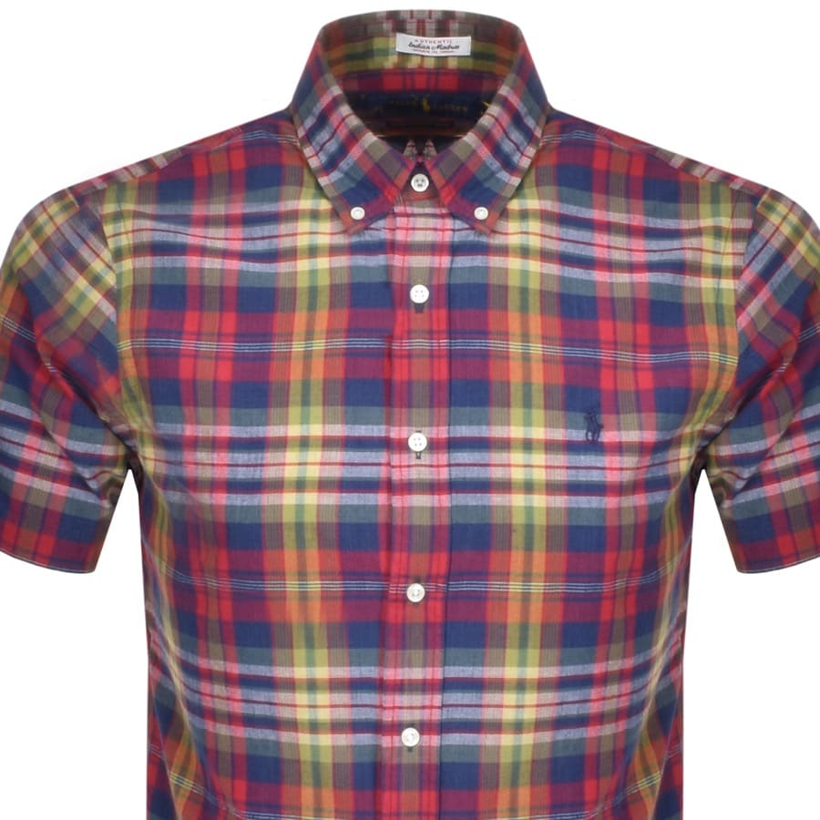 Alternative Image for ProductRalph Lauren Checked Short Sleeved Shirt Red2